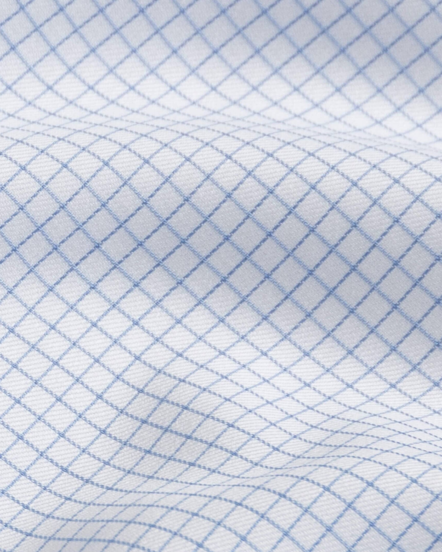 The Sky Blue Faber Non Iron Twill Custom Shirt Custom Dress Shirt- Ledbury