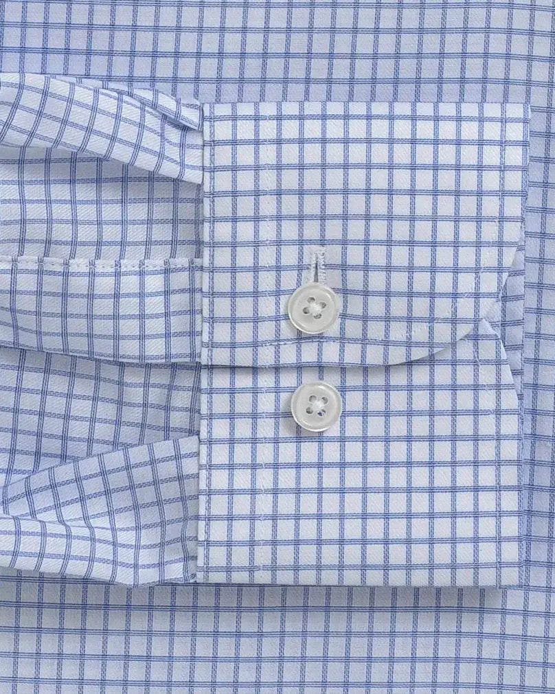 The Light Blue Owenby Comfort Stretch Custom Shirt Custom Dress Shirt- Ledbury
