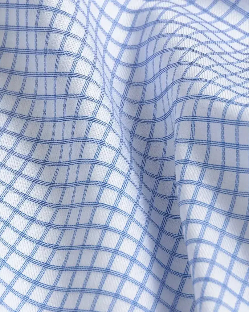 The Light Blue Owenby Comfort Stretch Custom Shirt Custom Dress Shirt- Ledbury