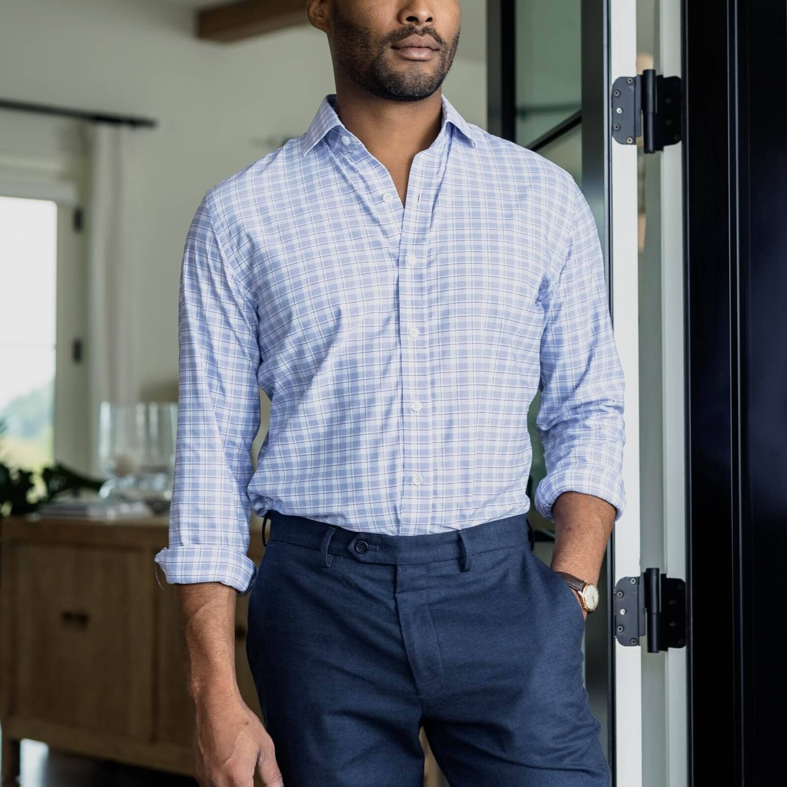 The Purple Bolton Performance Custom Shirt Custom Dress Shirt- Ledbury