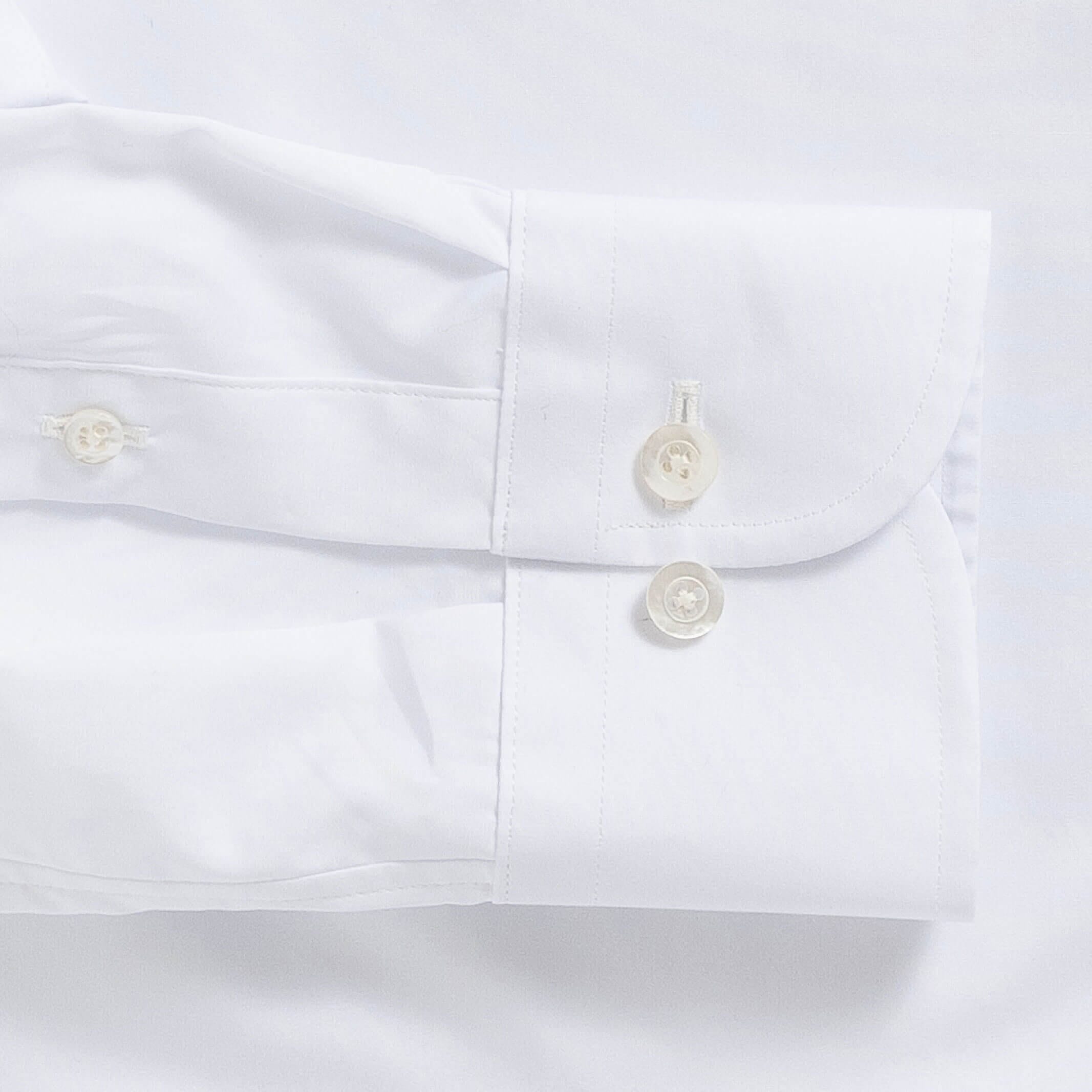 The White Regent 120s Poplin Custom Shirt Custom Dress Shirt- Ledbury