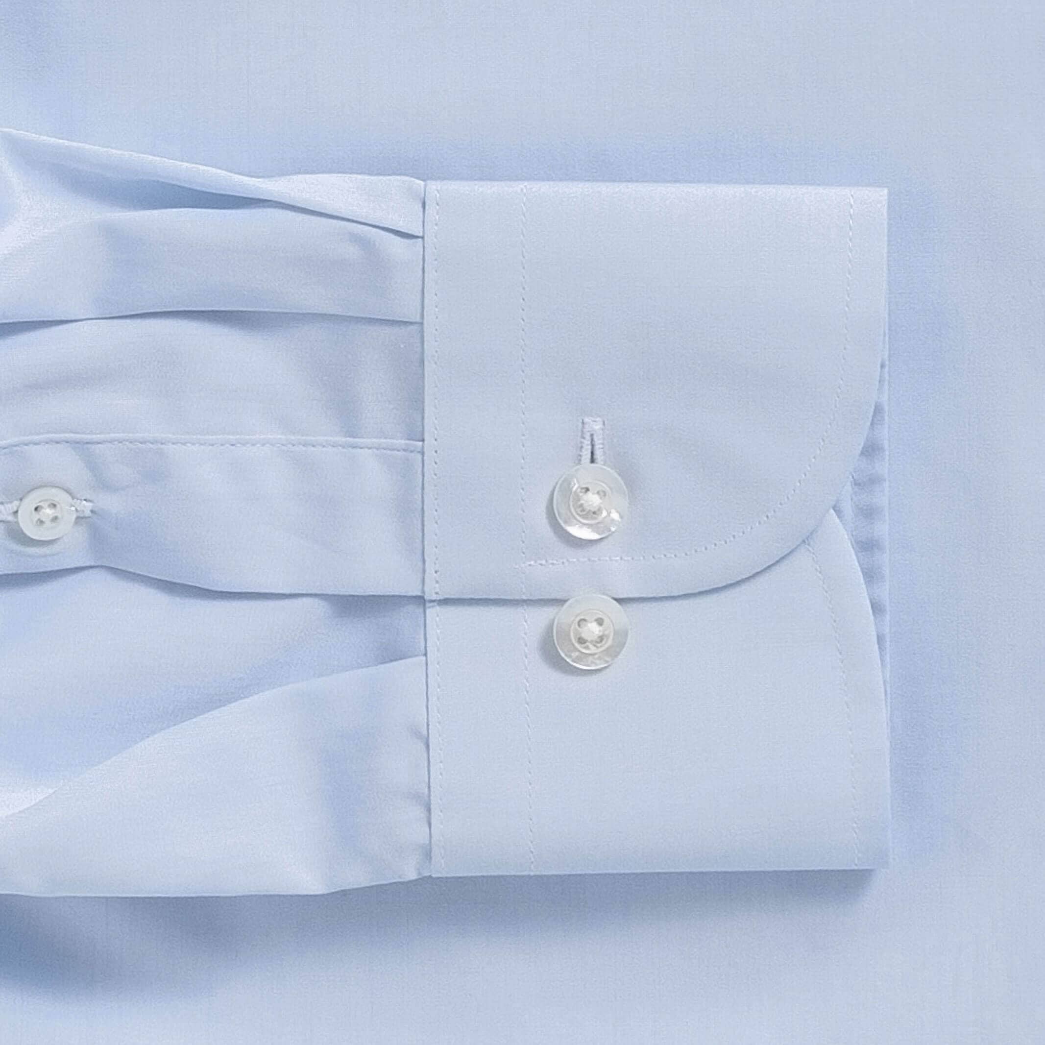 The Light Blue Regent 120s Poplin Custom Shirt Custom Dress Shirt- Ledbury