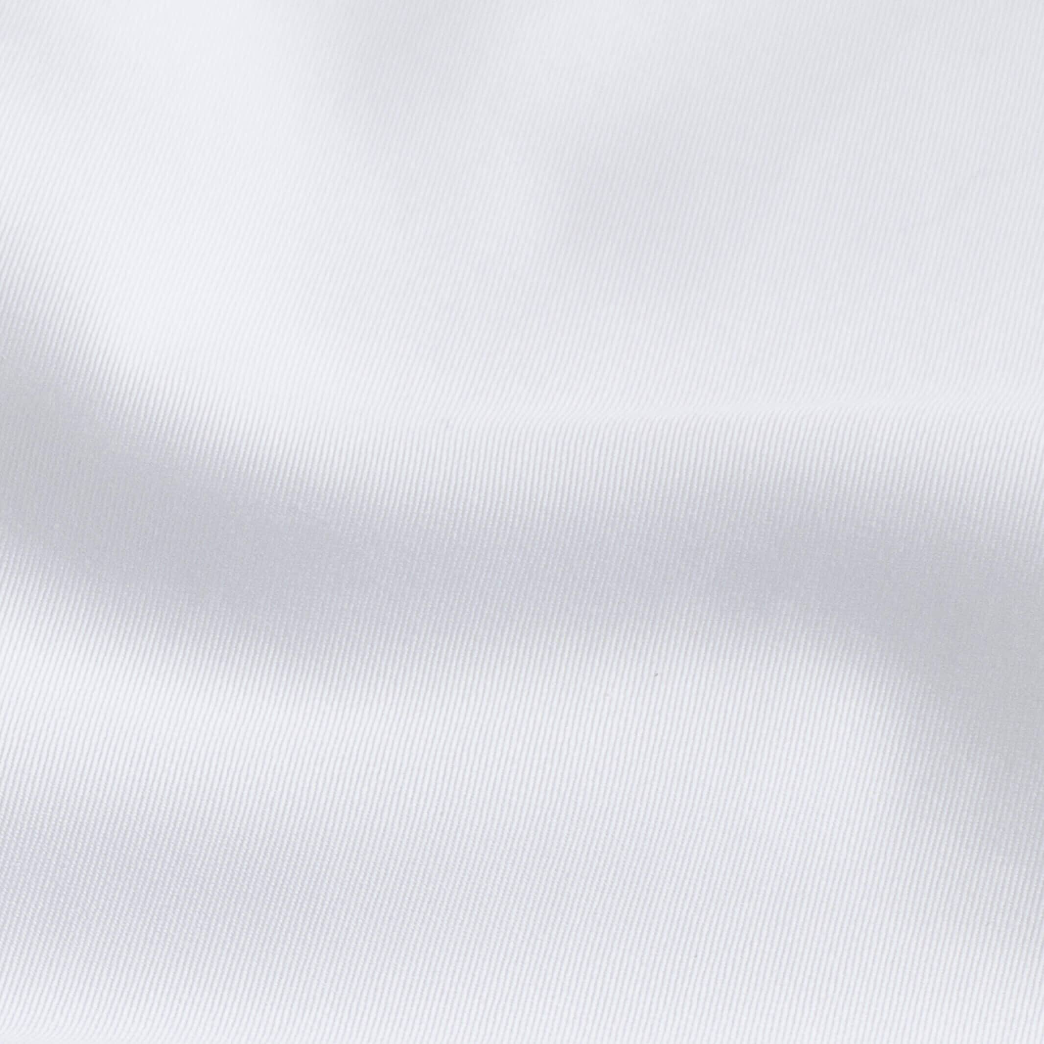 The White Madison Fine Twill with Palm Contrast Collar Custom Shirt Custom Dress Shirt- Ledbury