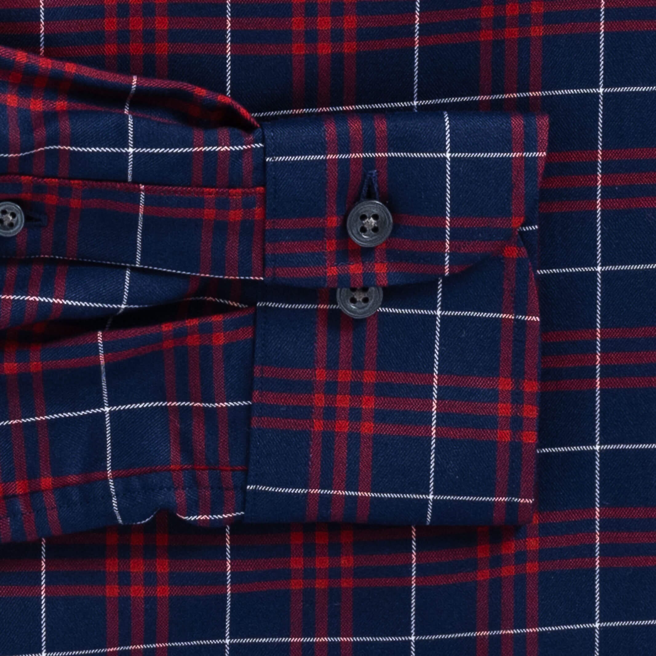 The Red Jensen Plaid Custom Shirt Custom Casual Shirt- Ledbury