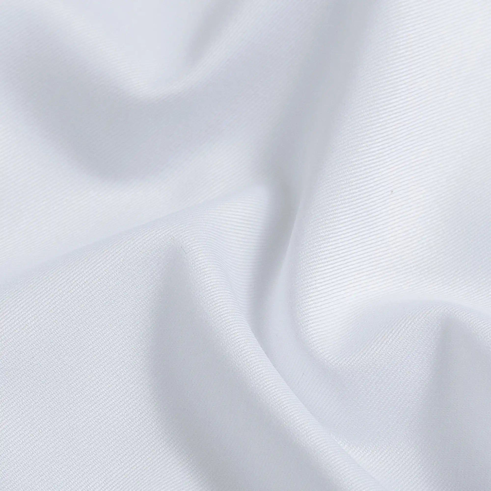The White Thompson Non Iron Comfort Stretch Twill Custom Shirt Custom Dress Shirt- Ledbury