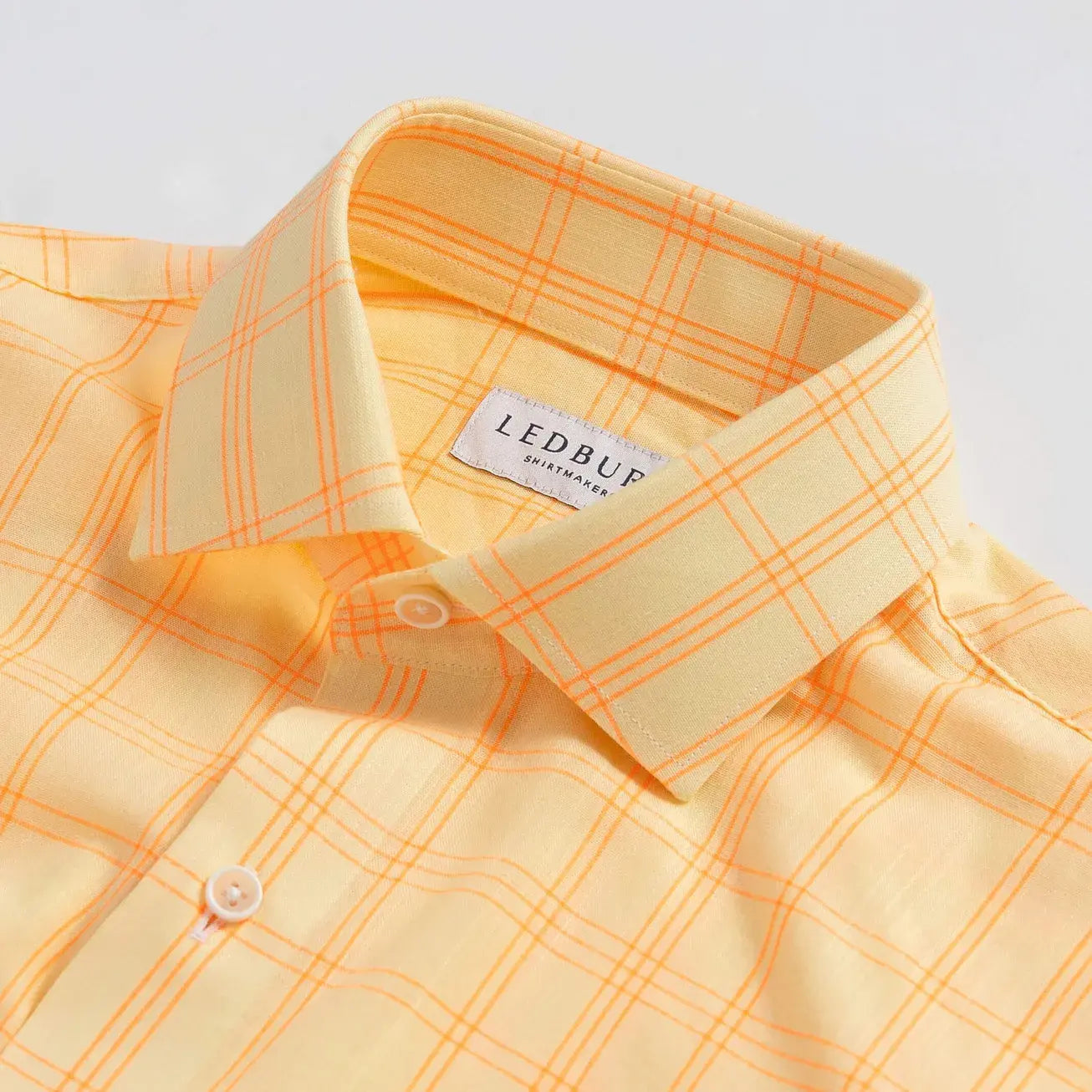 The Yellow Torello Check Custom Shirt Custom Casual Shirt- Ledbury