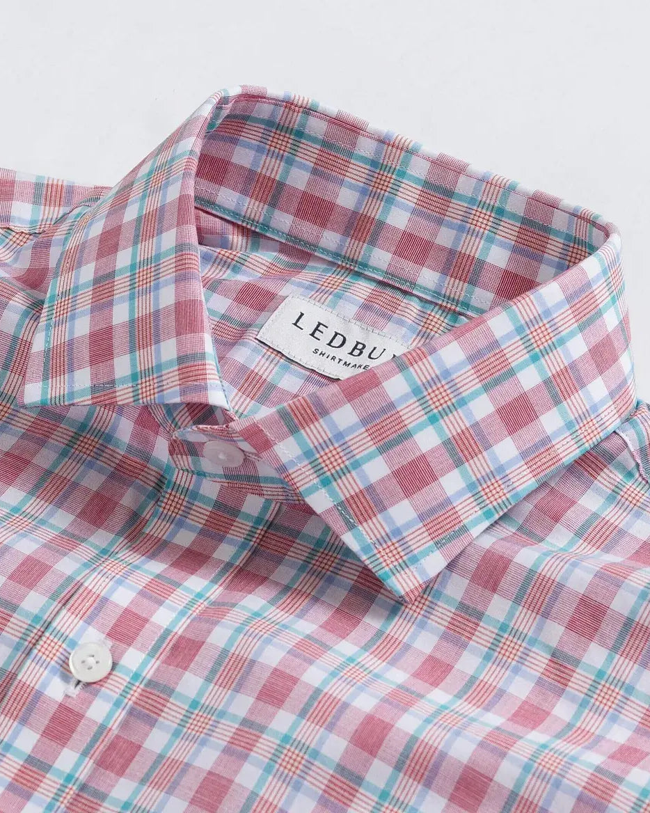 The Watermelon Winstead Plaid Custom Shirt Custom Dress Shirt- Ledbury