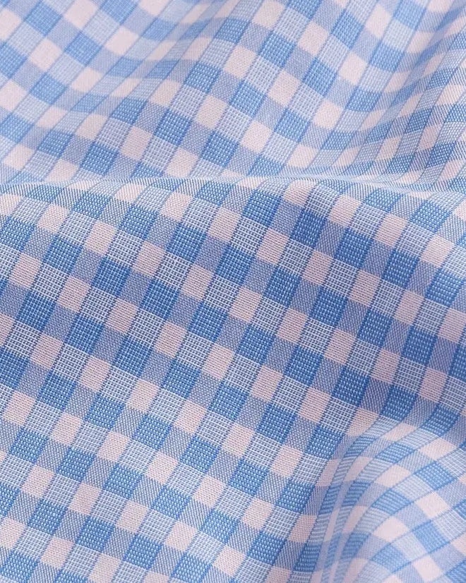 The Pink Foley Gingham Custom Shirt Custom Dress Shirt- Ledbury