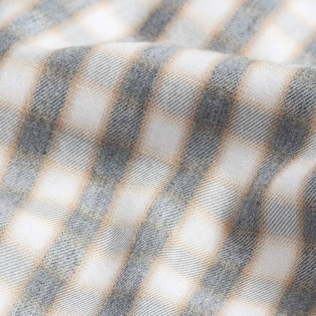 The Grey Heather Levine Brushed Cotton Custom Shirt Custom Casual Shirt- Ledbury