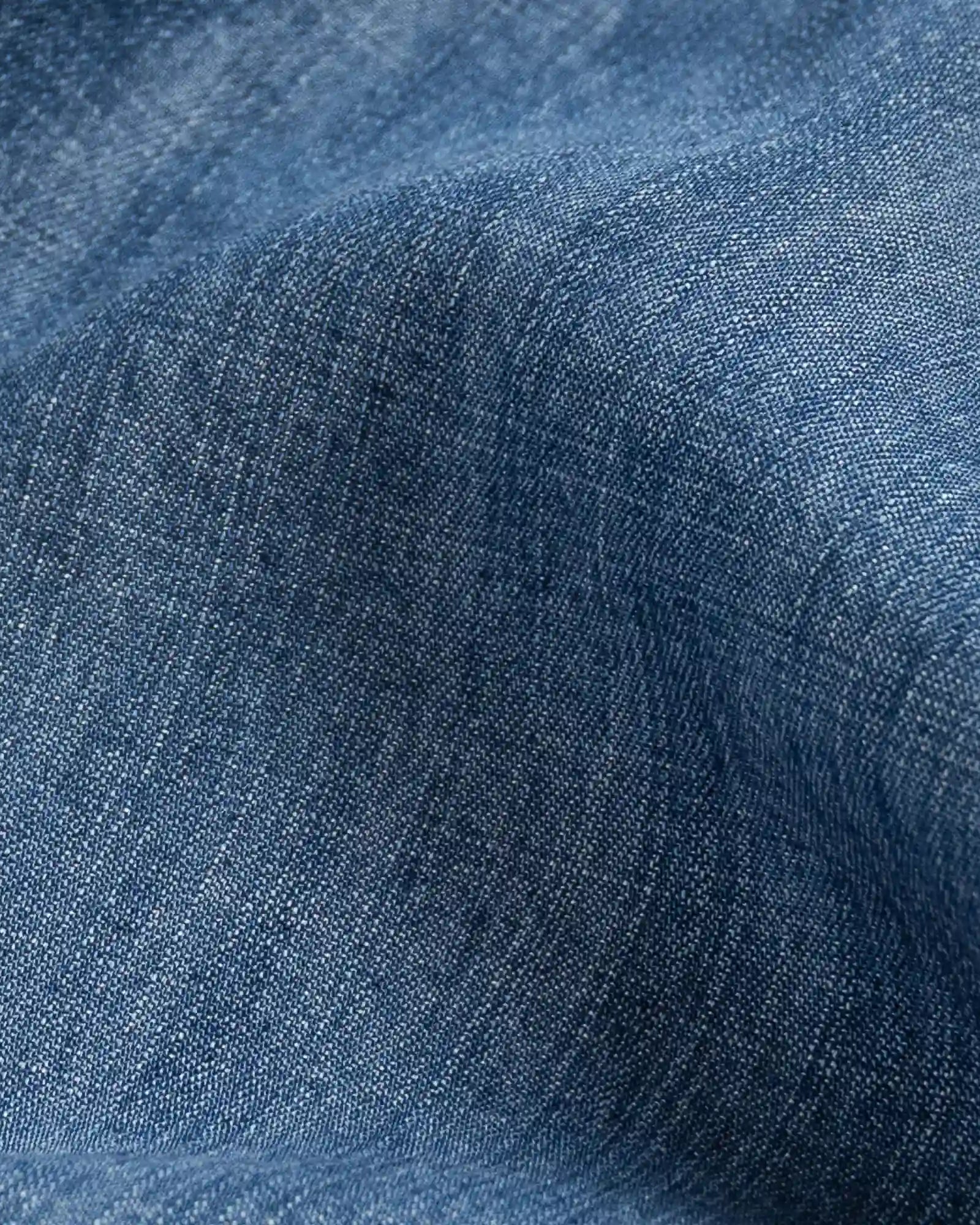 The Blue Easton Denim Custom Shirt Custom Casual Shirt- Ledbury