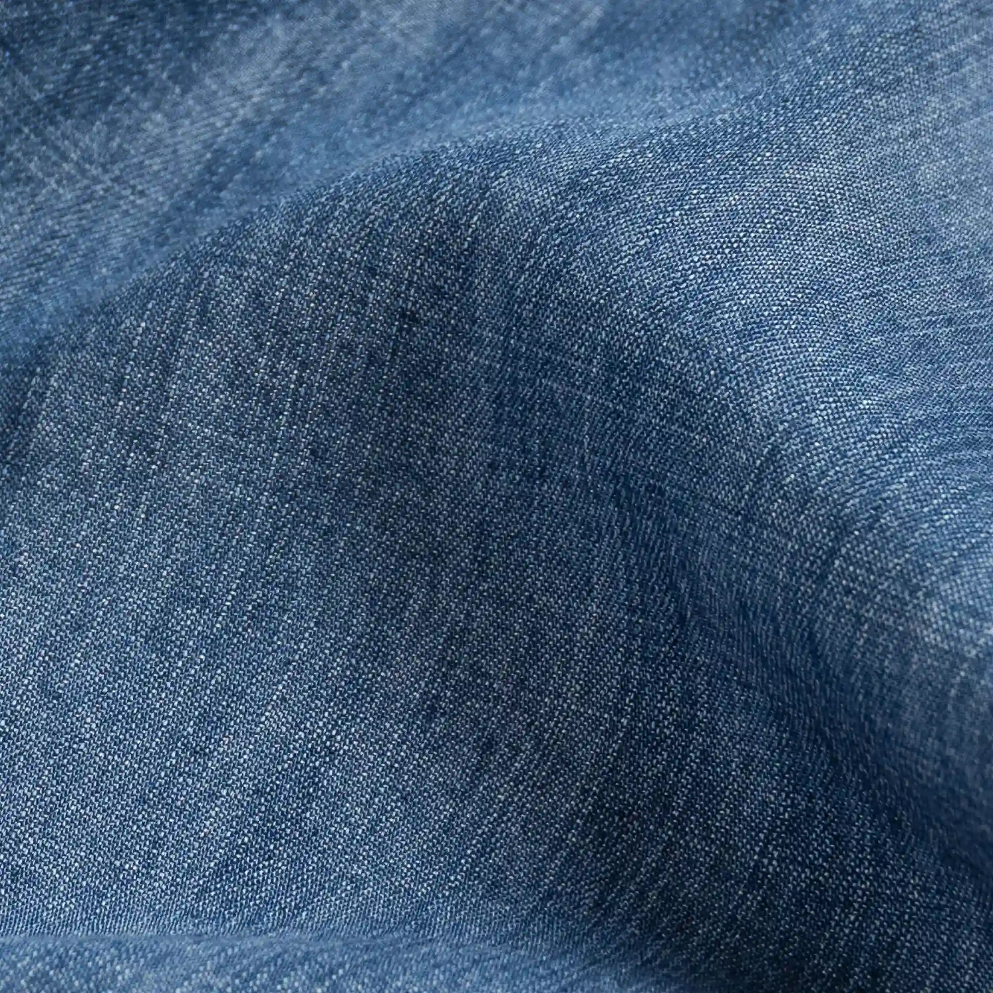 The Blue Easton Denim Custom Shirt Custom Casual Shirt- Ledbury