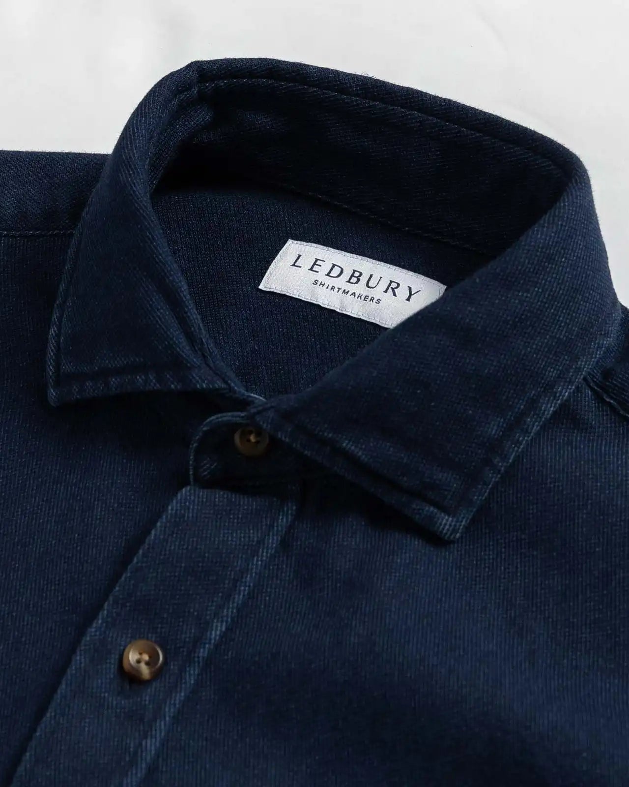 The Indigo Lisden Denim Utility Custom Shirt Custom Casual Shirt- Ledbury