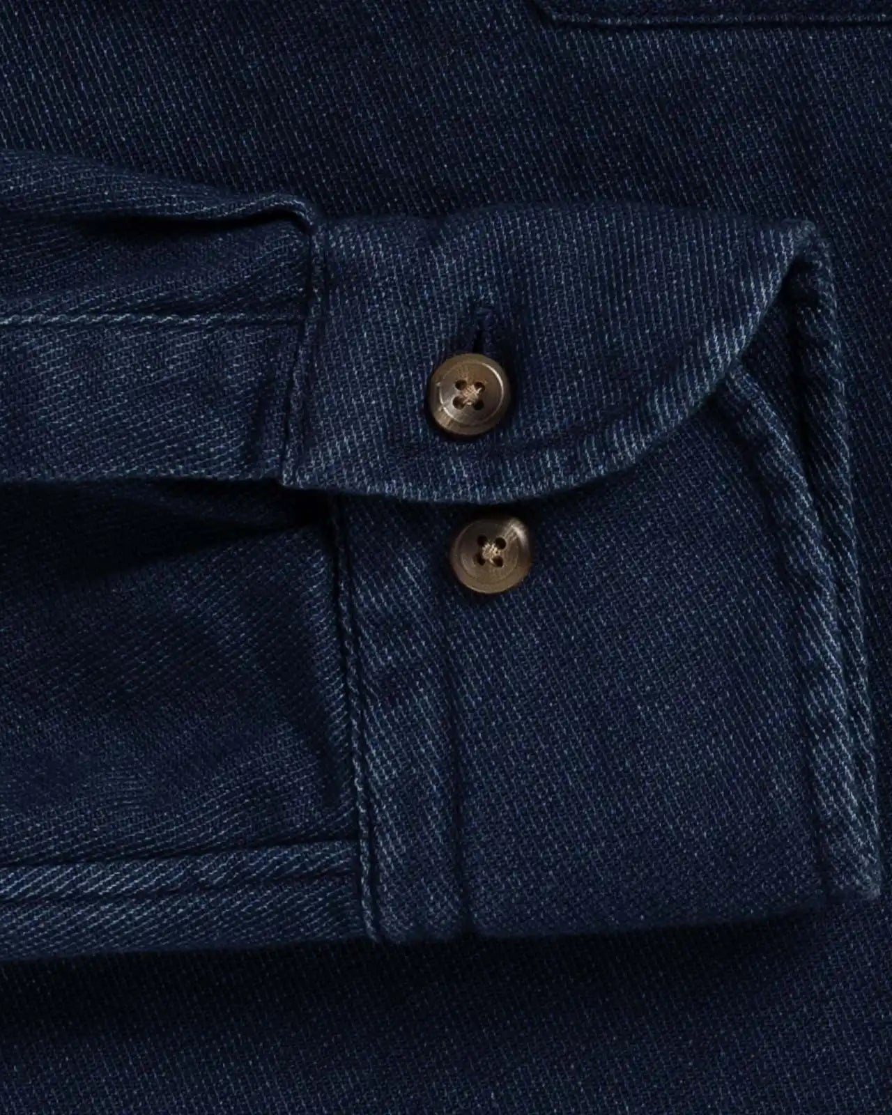 The Indigo Lisden Denim Utility Custom Shirt Custom Casual Shirt- Ledbury