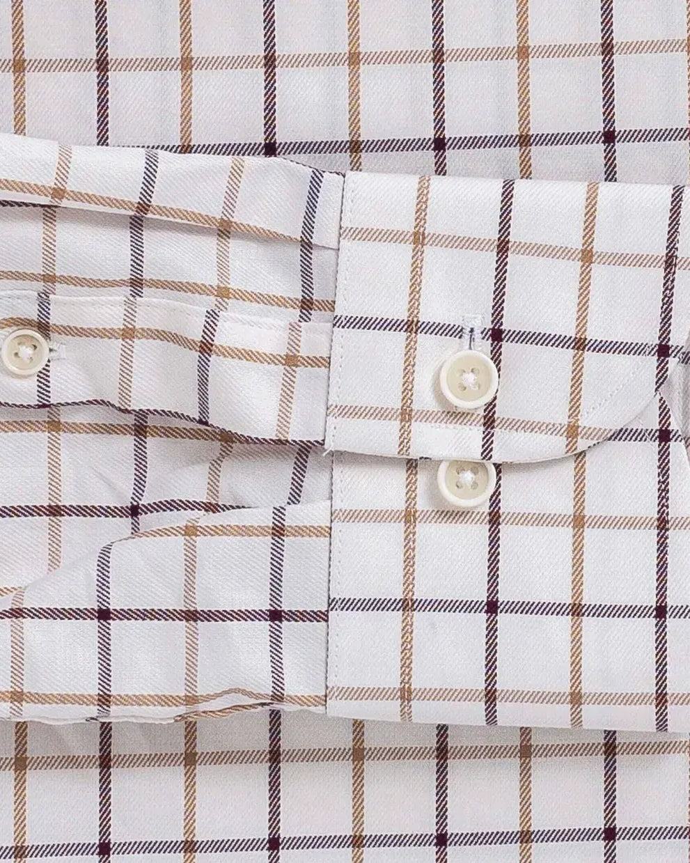 The Eggplant Hastings Windowpane Check Custom Shirt Custom Dress Shirt- Ledbury