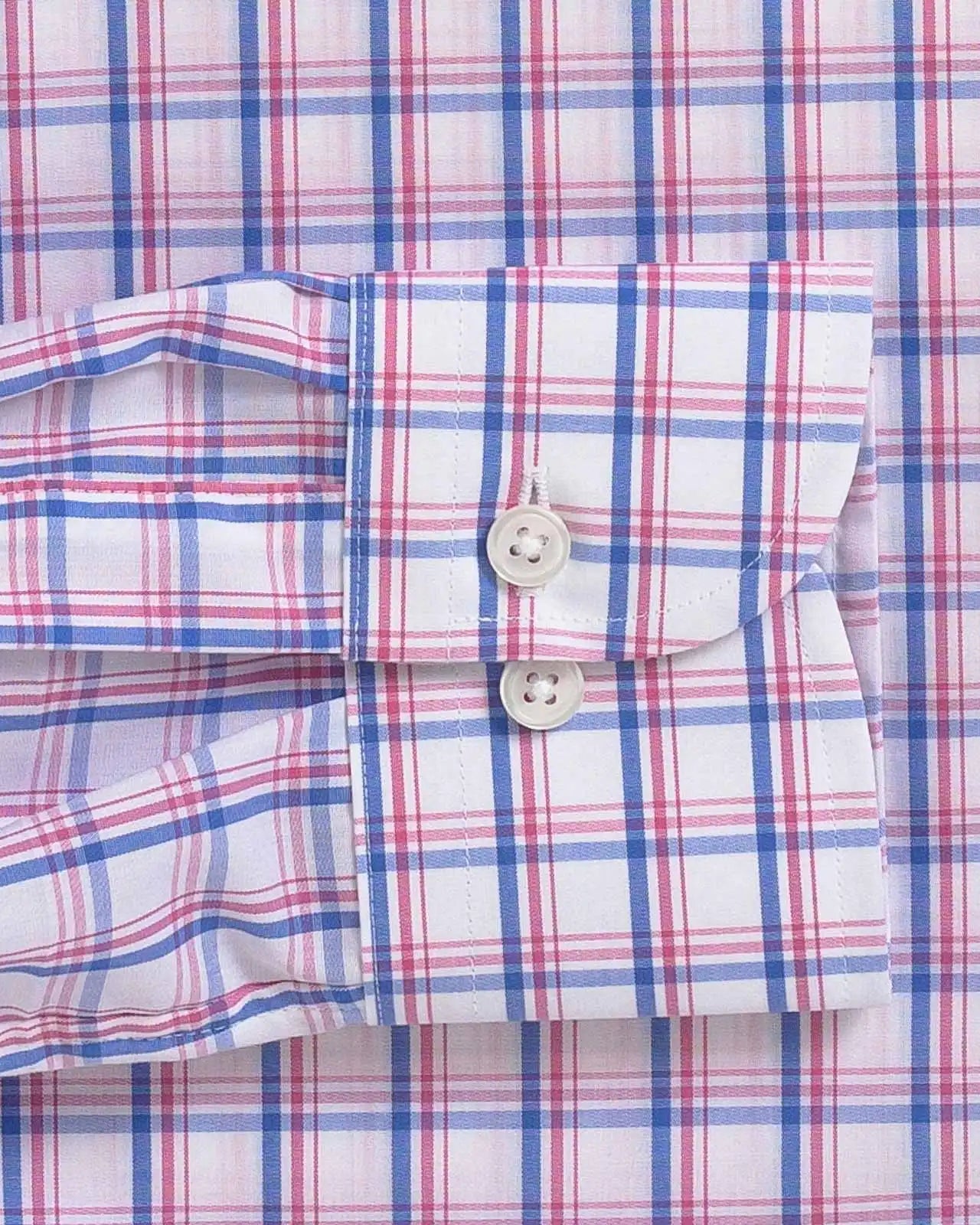 The Pink Cutler Poplin Check Custom Shirt Custom Dress Shirt- Ledbury