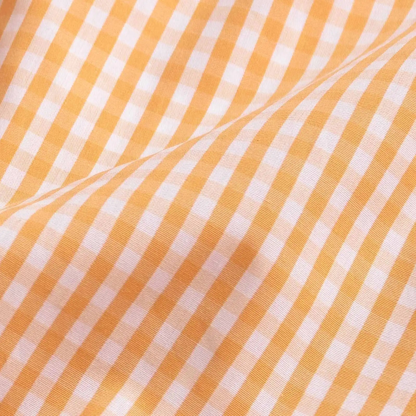 The Tangerine Plover Gingham Custom Shirt Custom Dress Shirt- Ledbury