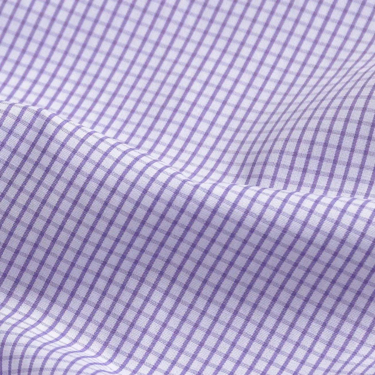 The Purple Ellair Micro Check Custom Shirt Custom Dress Shirt- Ledbury