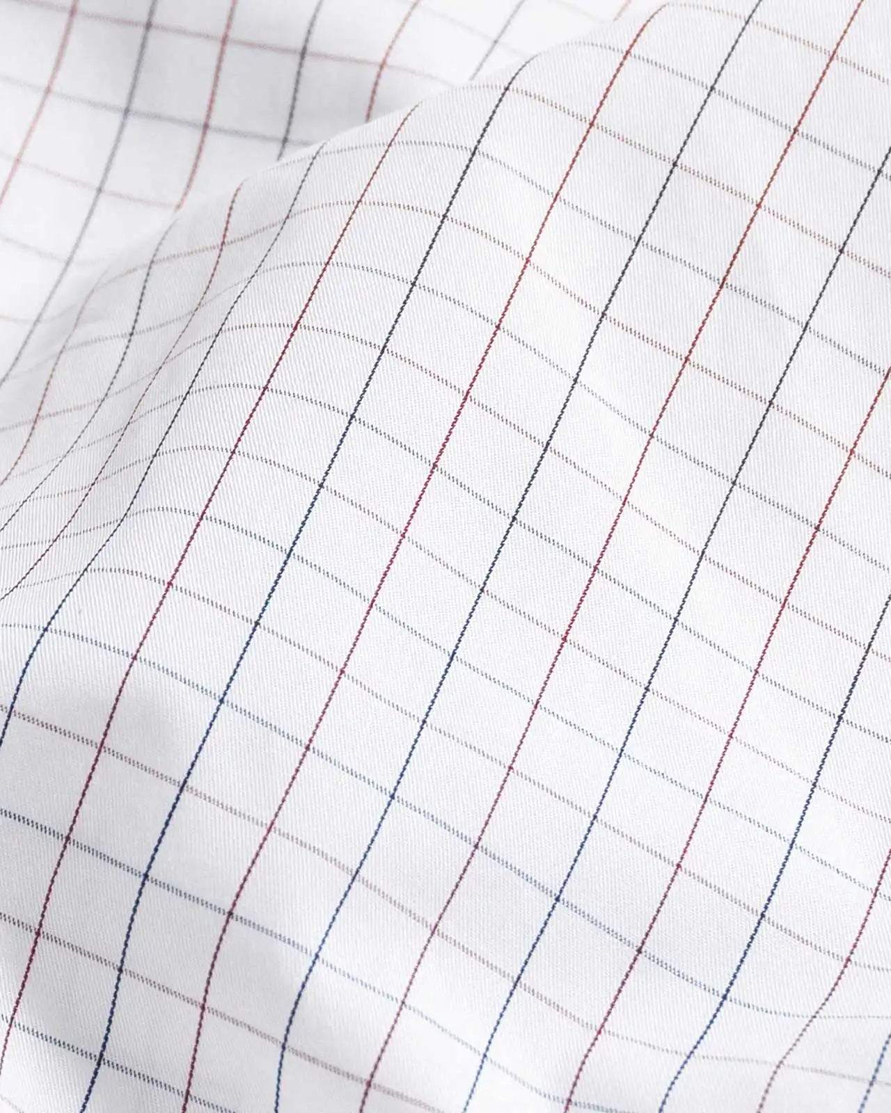 The Red Sadler Windowpane Twill Custom Shirt Custom Dress Shirt- Ledbury