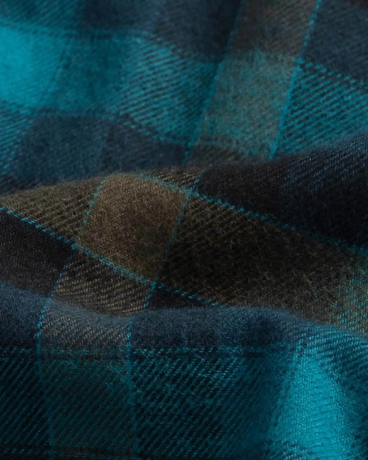 The Dark Teal Wharton Flannel Custom Shirt Custom Casual Shirt- Ledbury