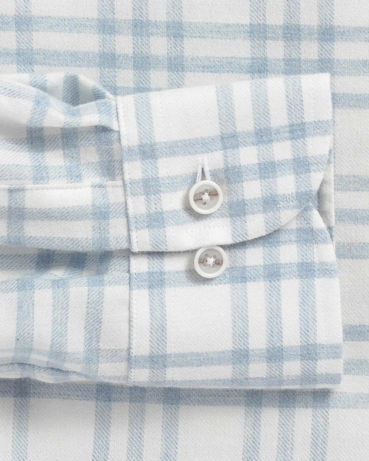 The Soft Blue Albini Arcadian Brushed Cotton Custom Shirt Custom Casual Shirt- Ledbury