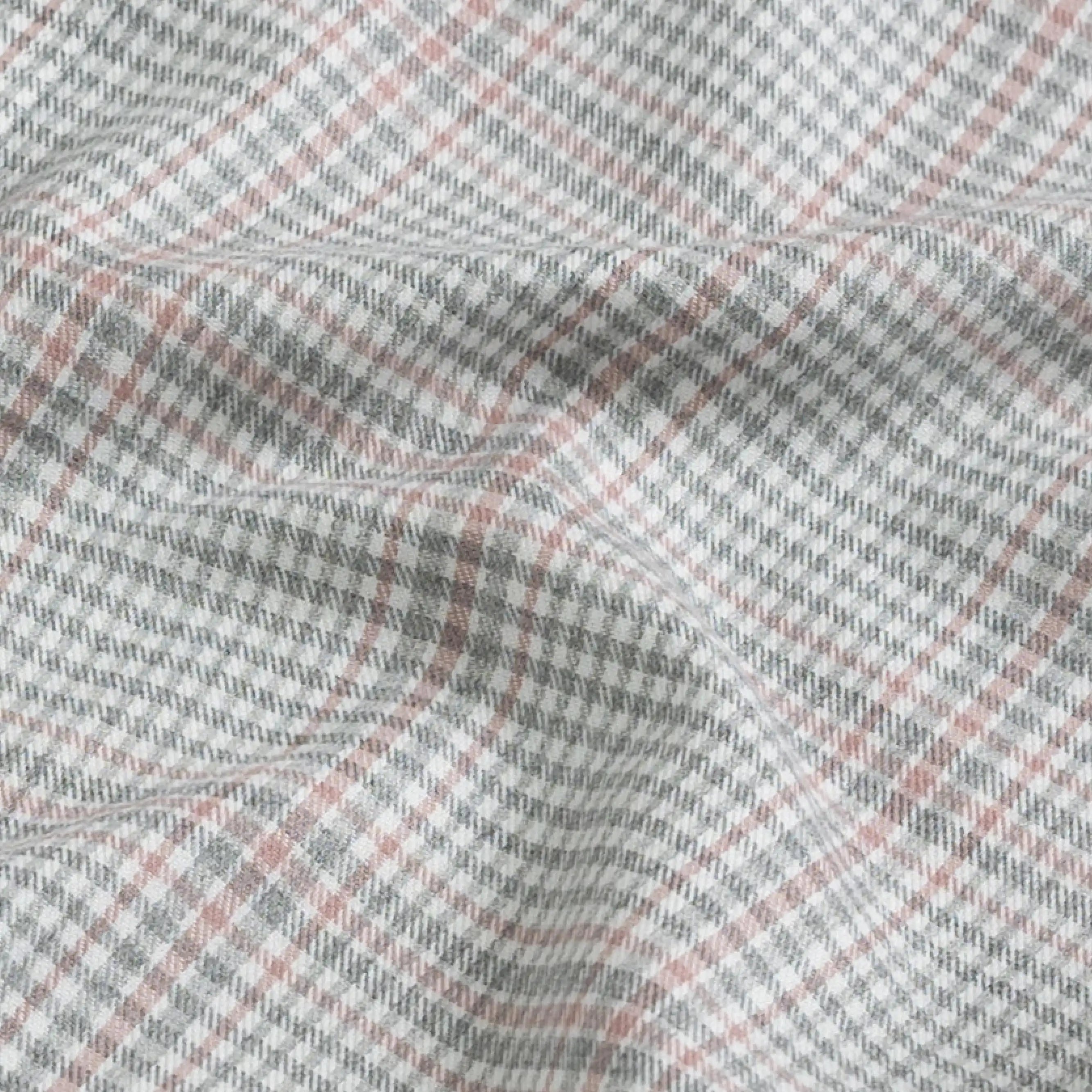 Ledbury Albini Sterling premium brushed cotton fabric texture close-up