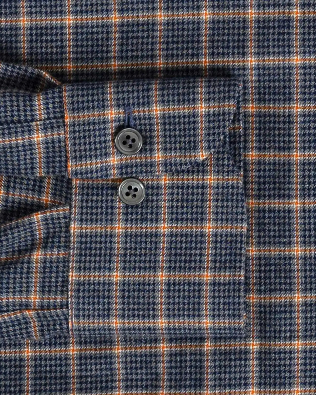 Navy Guilford custom dress shirt cuff and sleeve detail
