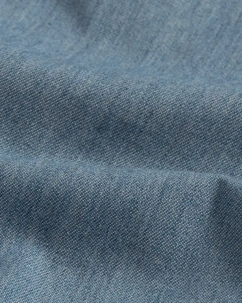 100% cotton twill chambray fabric detail — Ledbury Cambell Chambray shirt