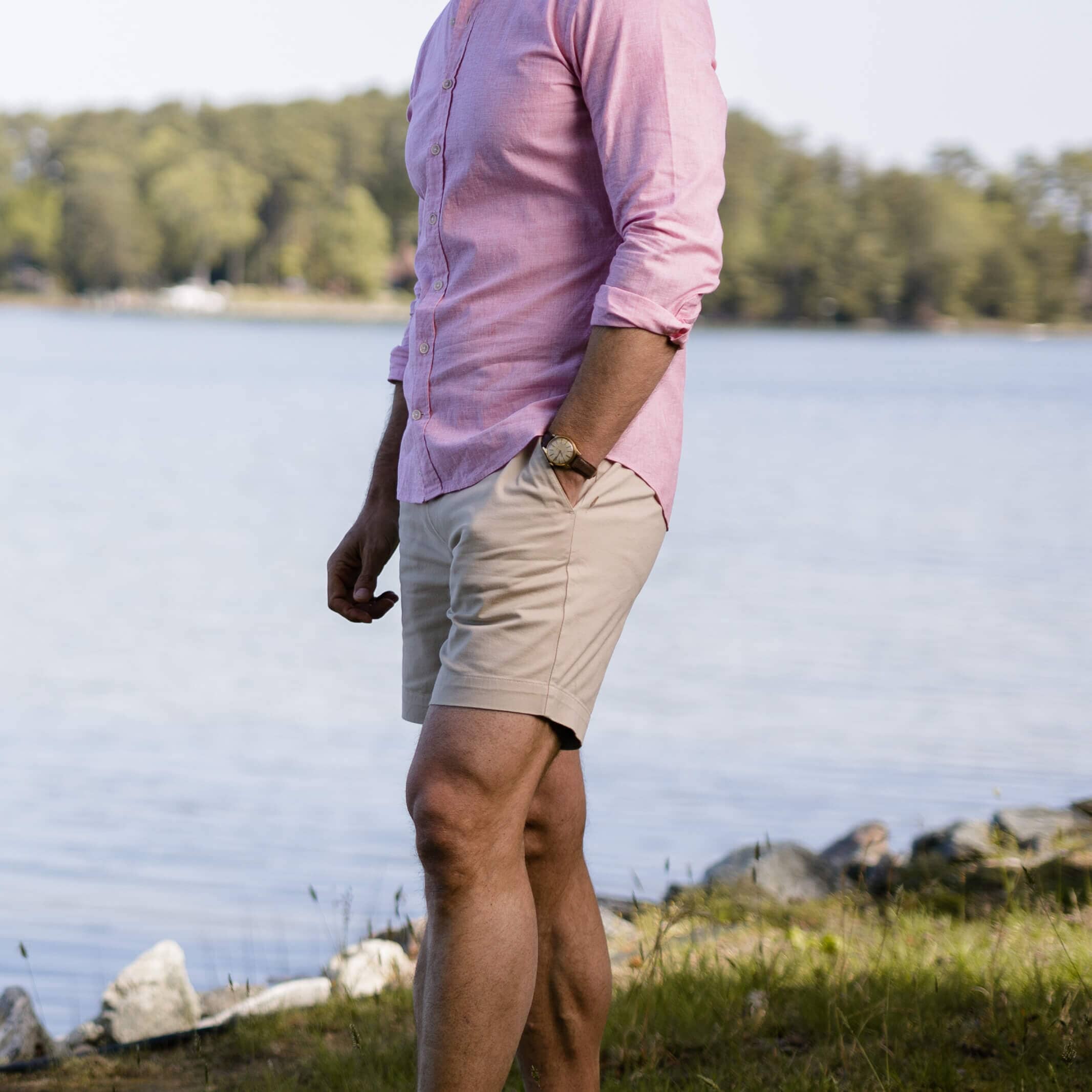 The Tan Richmond Chino Custom Short Custom Short- Ledbury