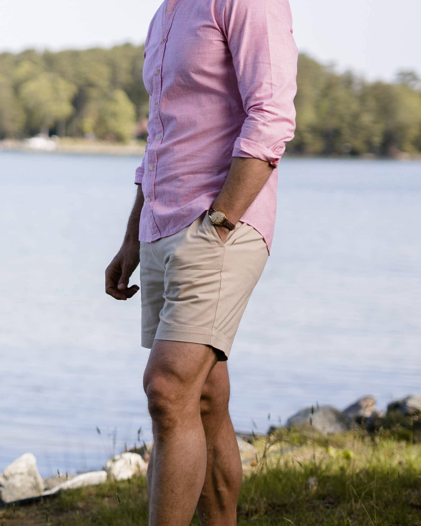 The Forest Richmond Chino Custom Short Custom Short- Ledbury