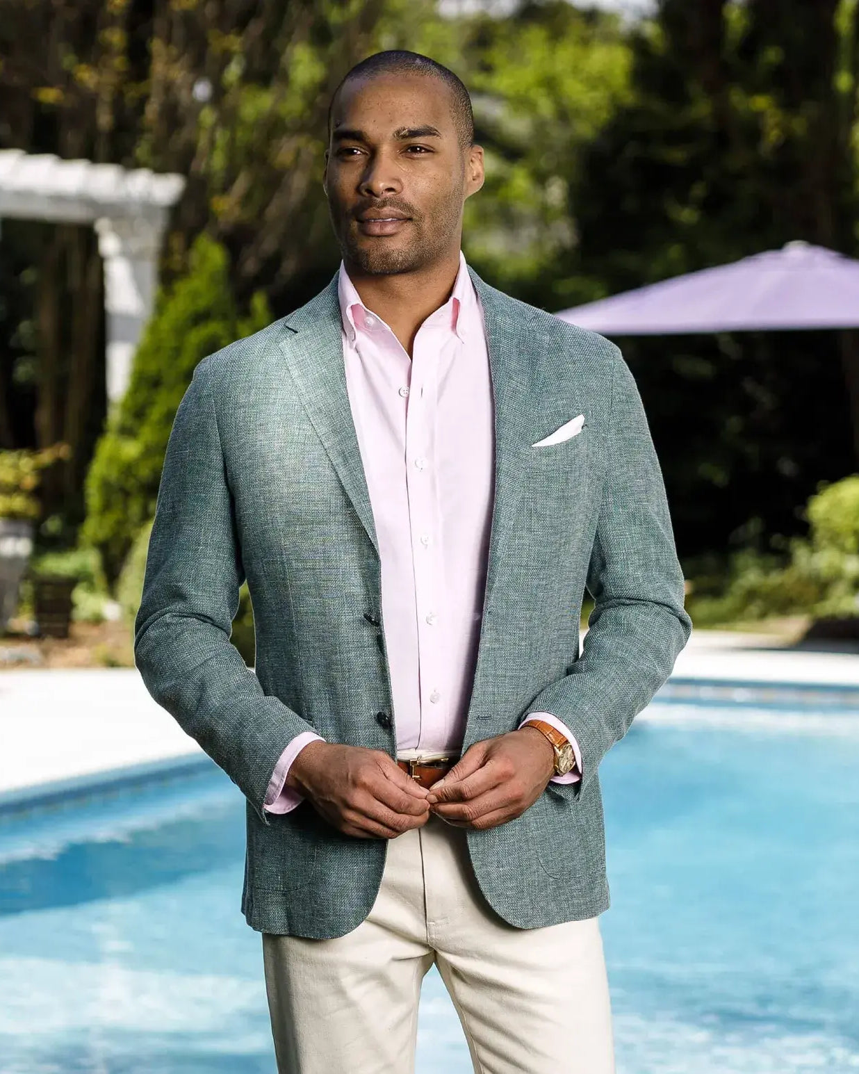 The Pink Mayfield Oxford Custom Shirt Custom Dress Shirt- Ledbury