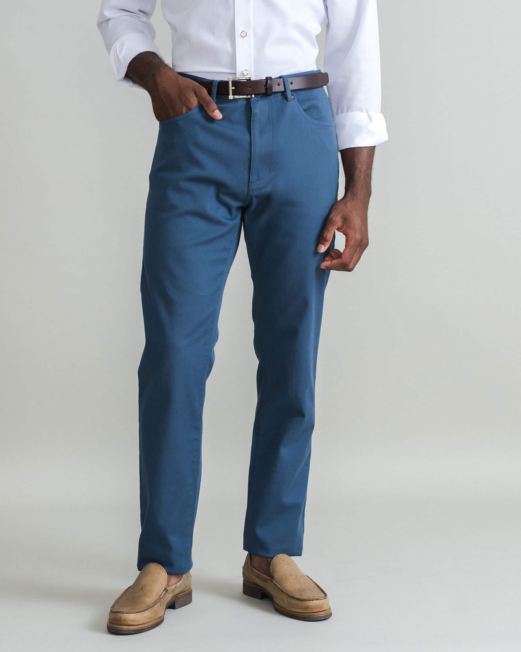 The Admiral Stretch Twill Franklin 5 Pocket Custom Pant Custom Pant- Ledbury