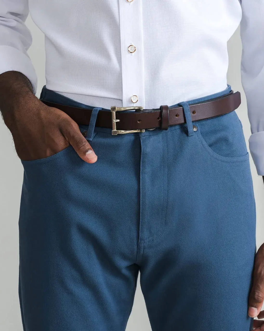 The Admiral Stretch Twill Franklin 5 Pocket Custom Pant Custom Pant- Ledbury