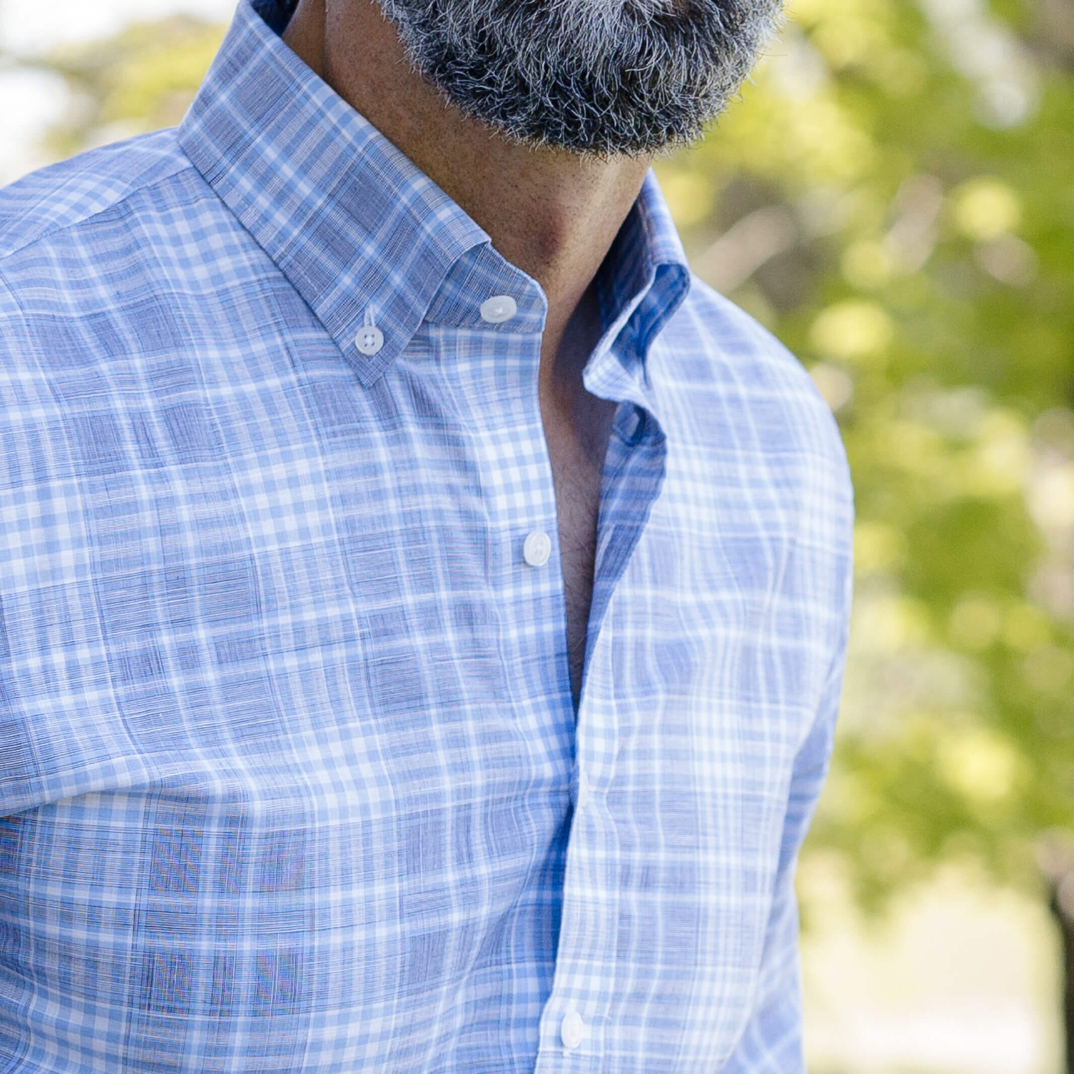 The Albini Carpenter Chambray Custom Shirt Custom Casual Shirt- Ledbury