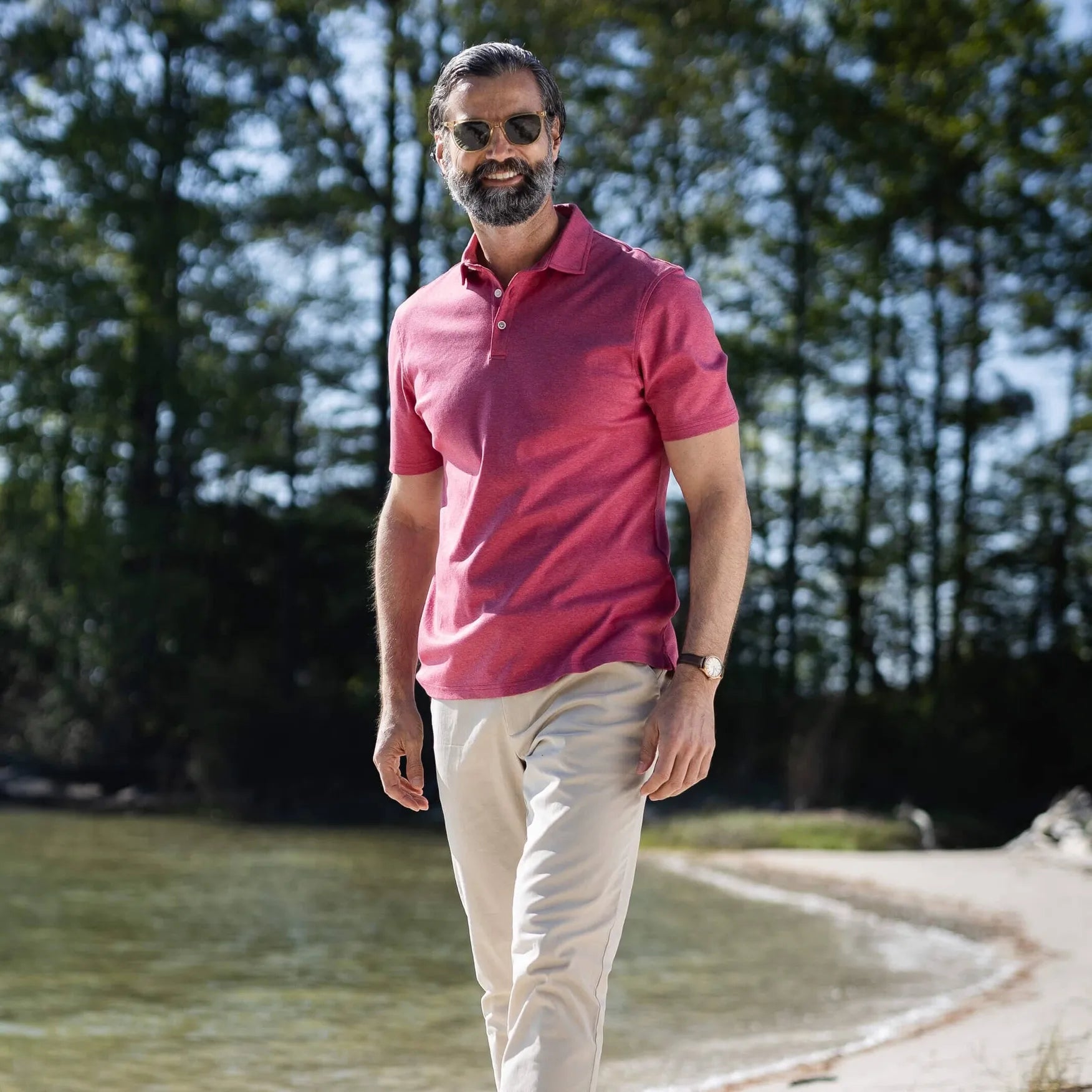 The Red Heather Arlon Knit Custom Polo Custom Polo- Ledbury