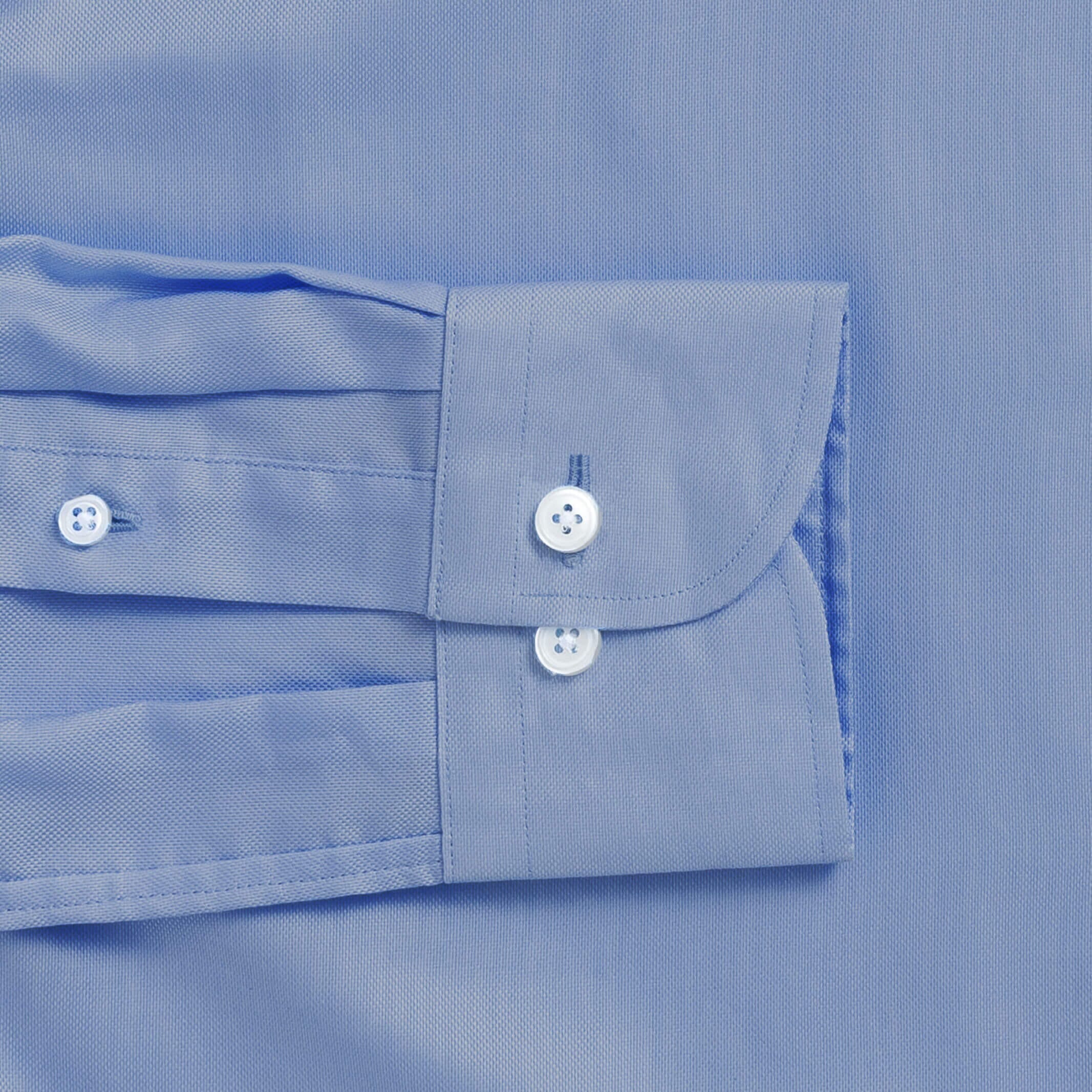 The Blue Brenford Royal Oxford Custom Shirt Custom Dress Shirt- Ledbury