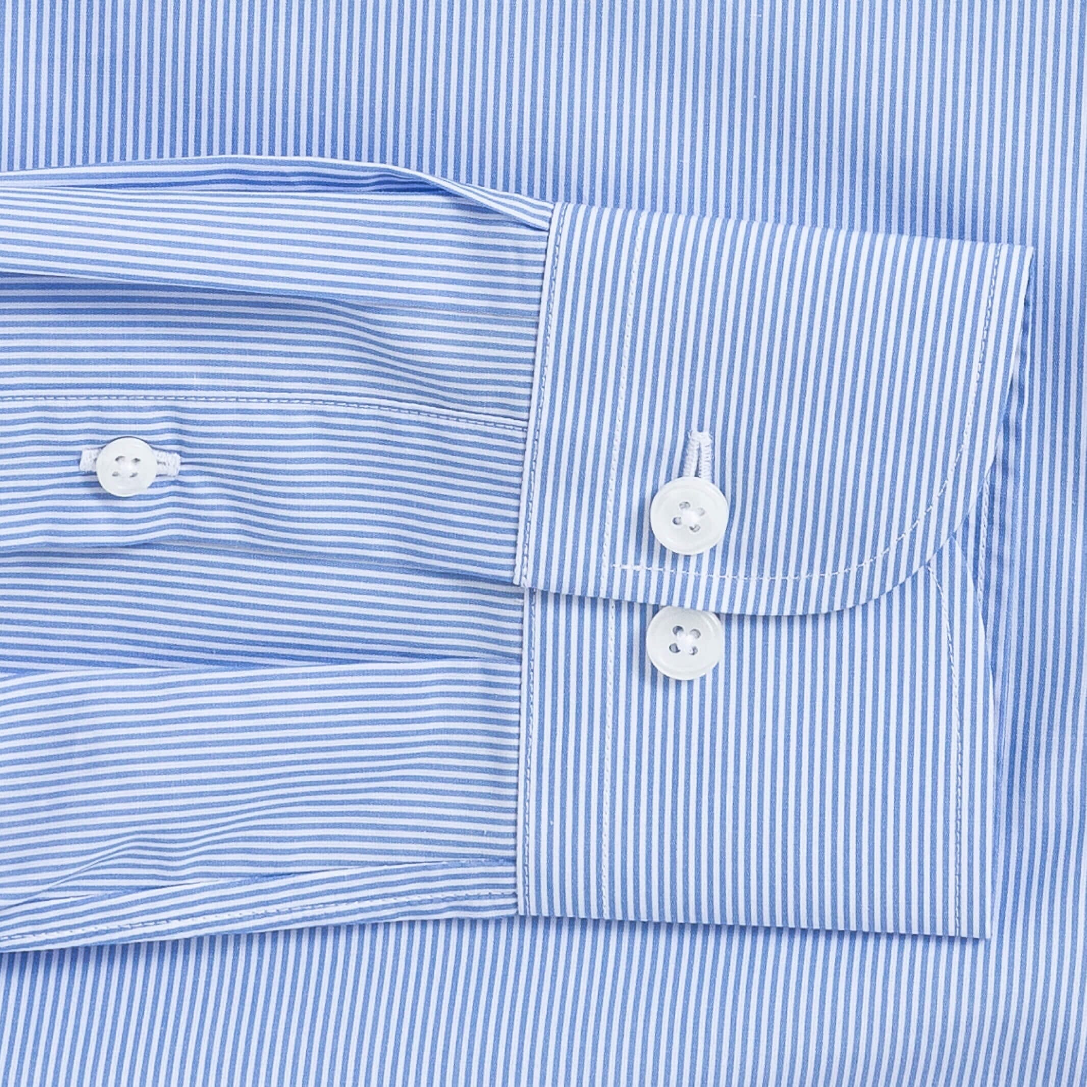 The Blue Chadwick Stripe Custom Shirt Custom Dress Shirt- Ledbury