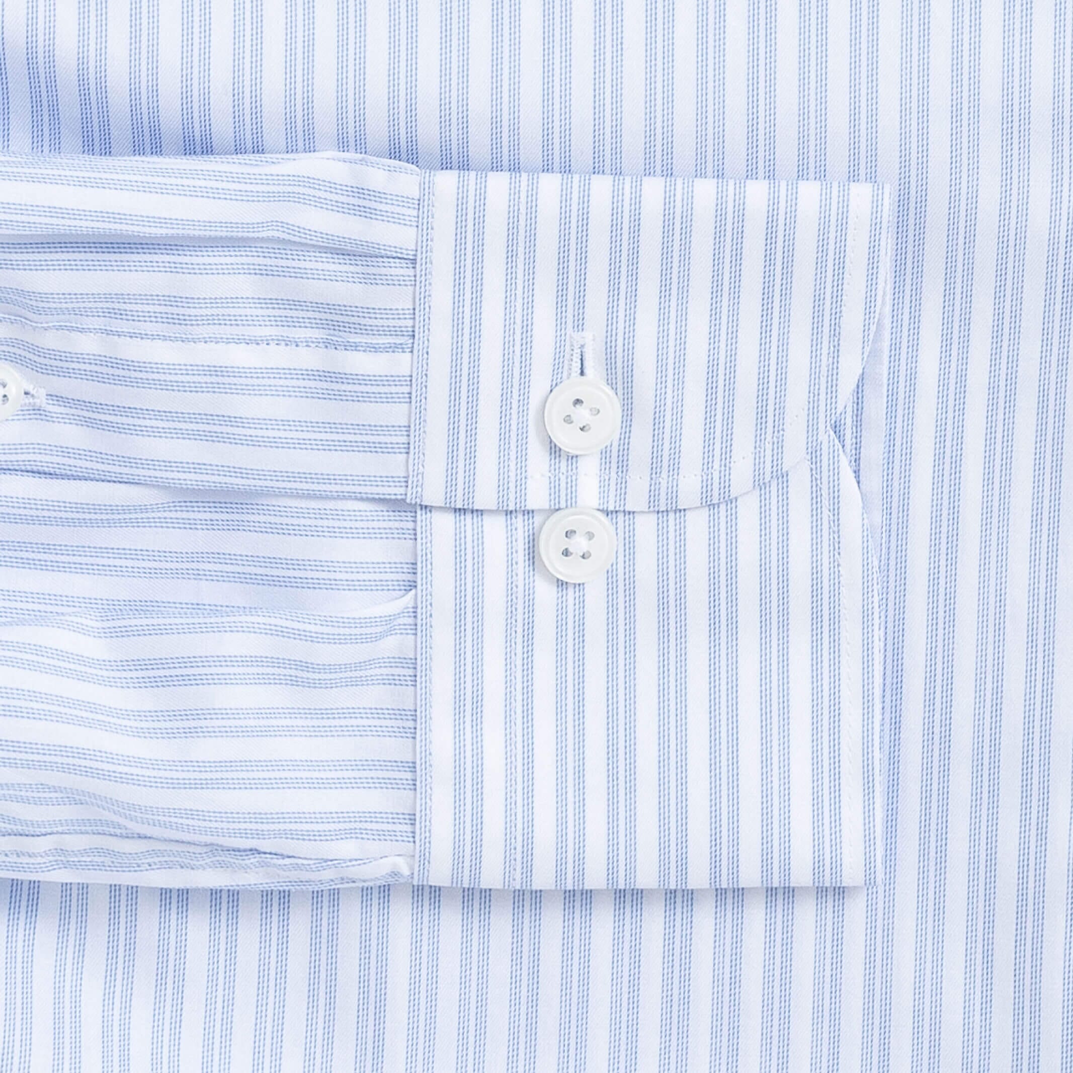 The Blue Pascal Stripe Custom Shirt Custom Dress Shirt- Ledbury