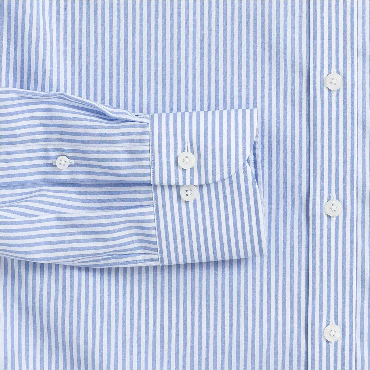 The Blue Wheeler Non Iron Stripe Custom Shirt Custom Dress Shirt- Ledbury