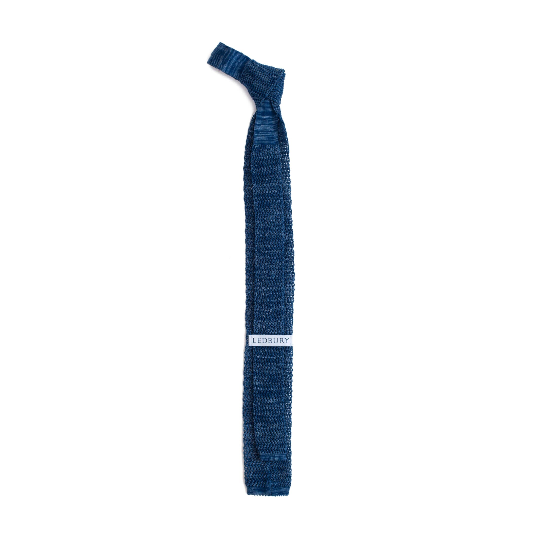 The Blue Woodmere Knit Tie Tie- Ledbury