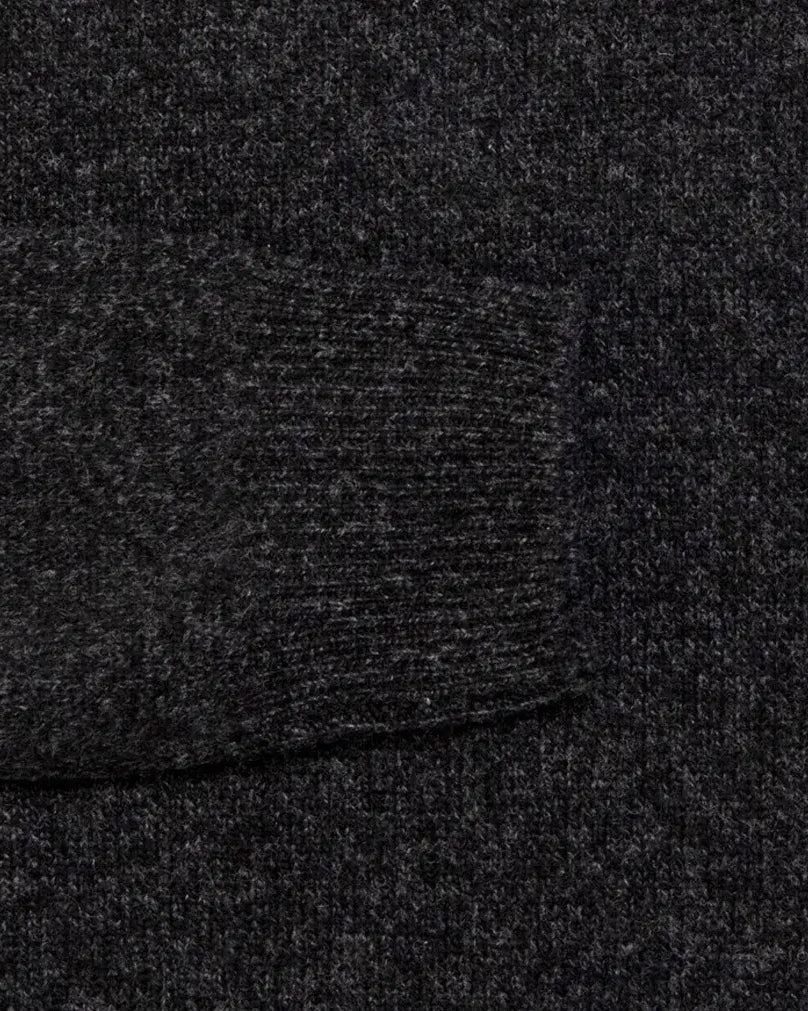 The Dark Grey Brewer Mock Neck Sweater Sweater- Ledbury