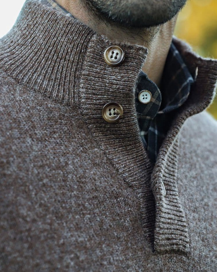 The Seal Heather Brewer Mock Neck Sweater Sweater- Ledbury