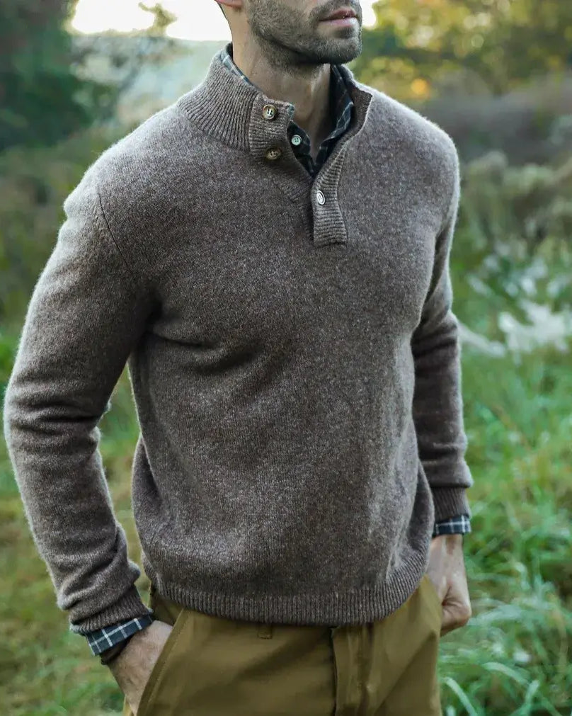 The Seal Heather Brewer Mock Neck Sweater Sweater- Ledbury