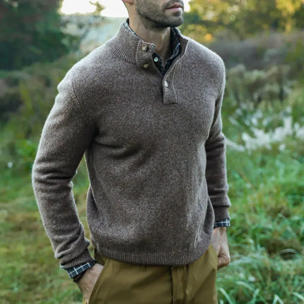 The Seal Heather Brewer Mock Neck Sweater Sweater- Ledbury