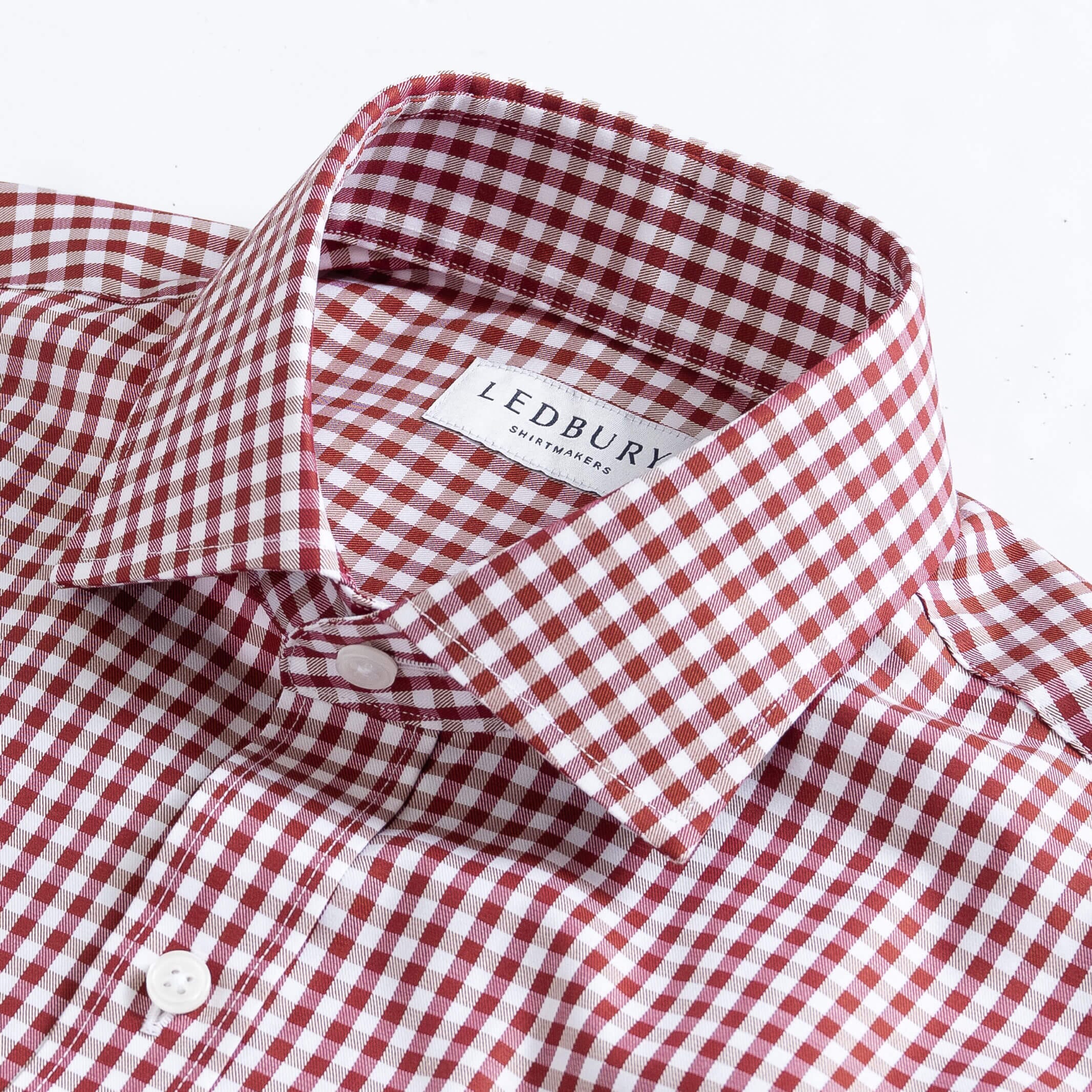 The Carmine Thomas Mason Monte Gingham Custom Shirt Custom Dress Shirt- Ledbury