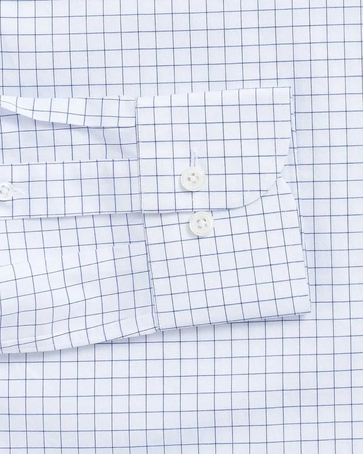The Blue Cliffe Windowpane Custom Shirt Custom Dress Shirt- Ledbury