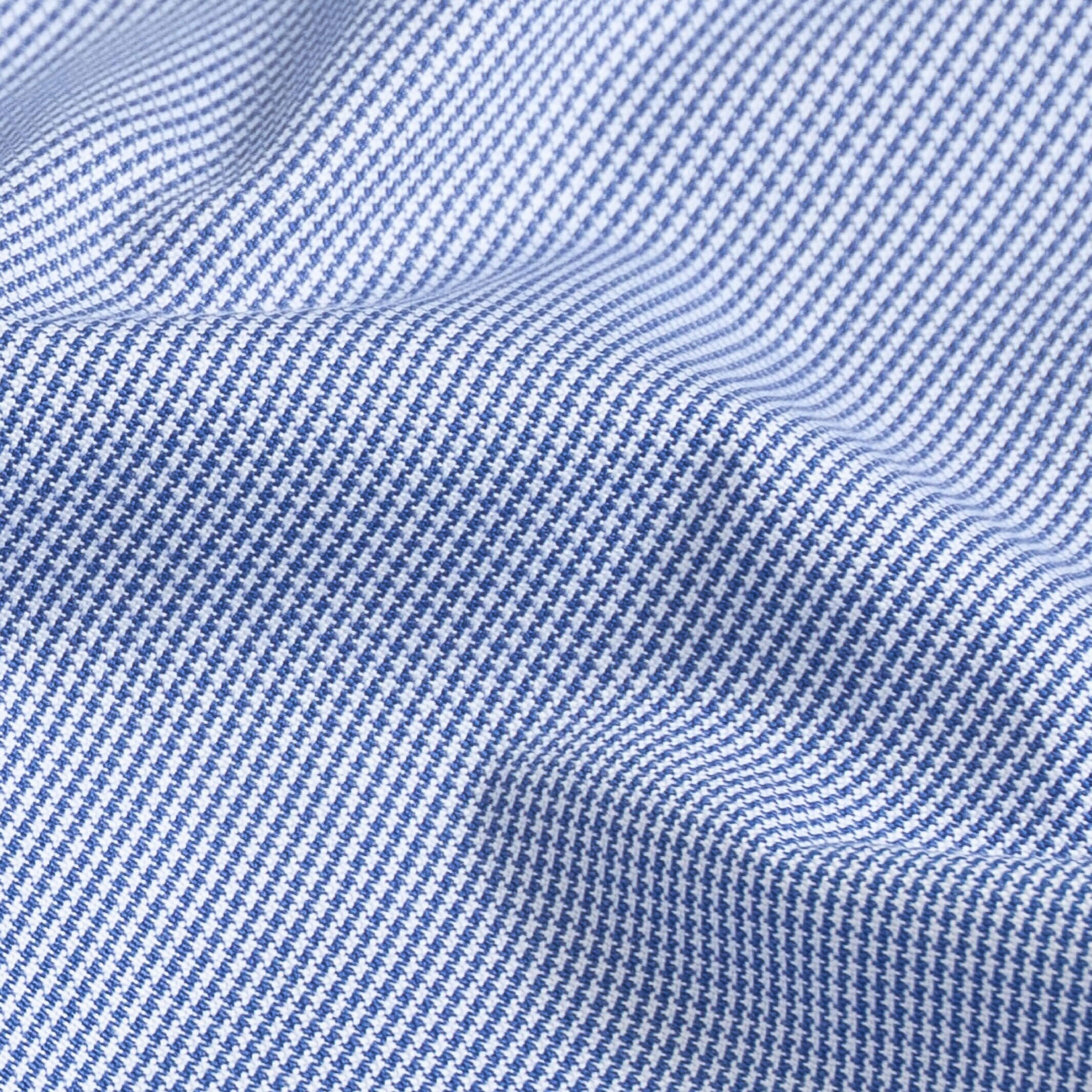 The Deep Sea Bayard Houndstooth Dress Shirt Dress Shirt- Ledbury