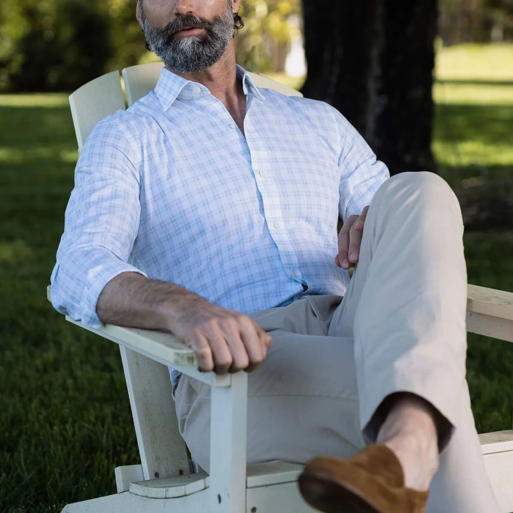 The Green Ellis Plaid Custom Shirt Custom Dress Shirt- Ledbury