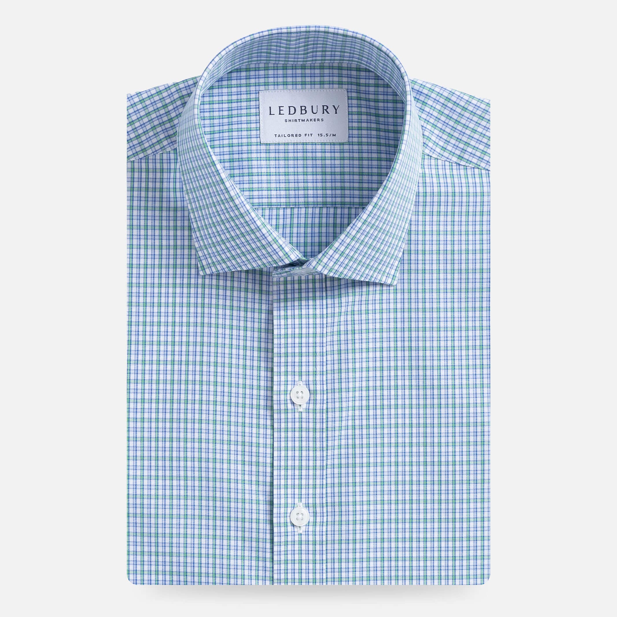 The Green Chanler Check Dress Shirt Dress Shirt- Ledbury
