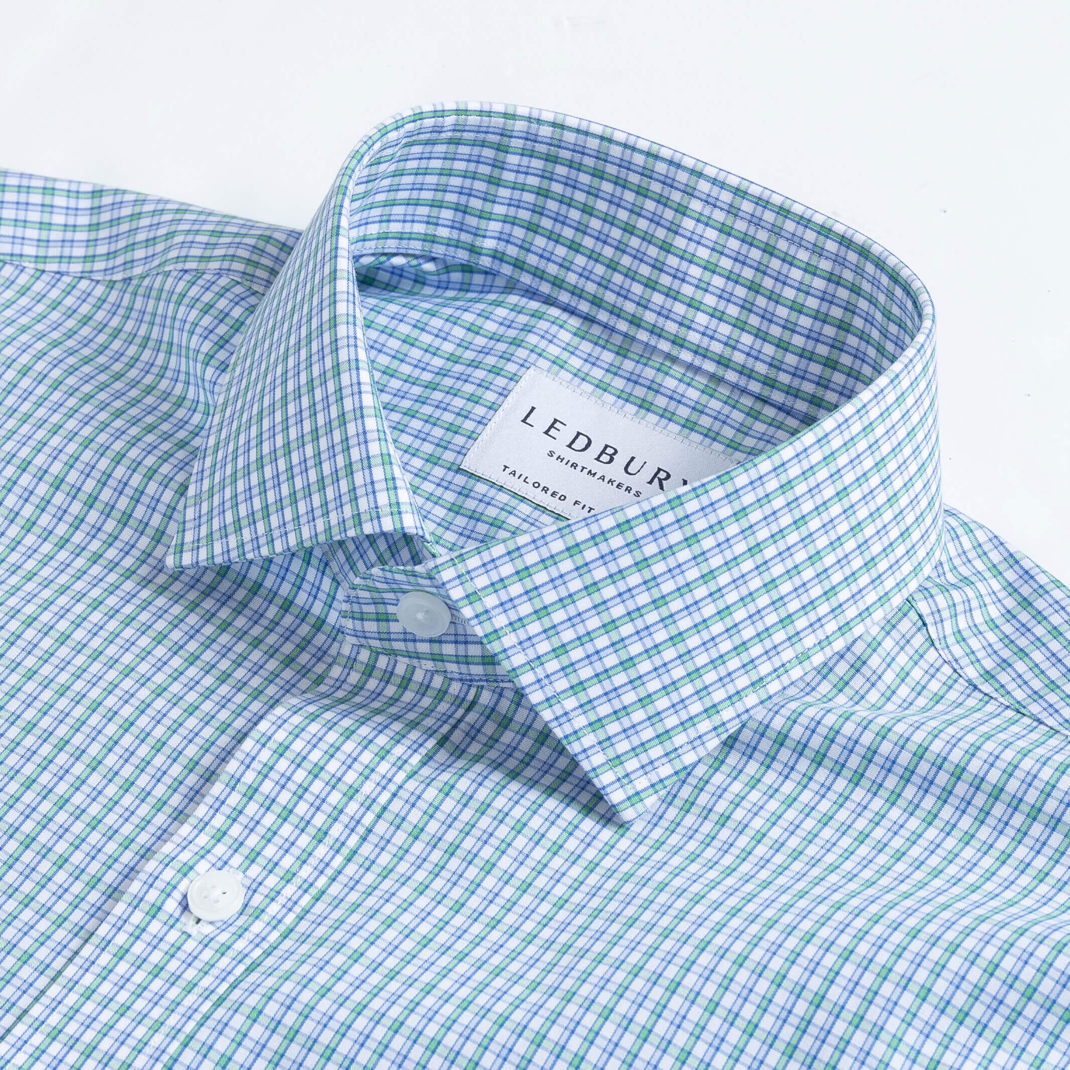 The Green Chanler Check Dress Shirt Dress Shirt- Ledbury