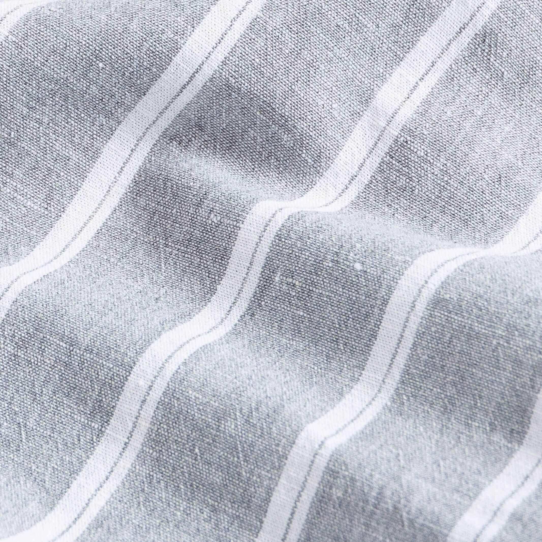 The Grey Harlow Cotton Linen Custom Shirt Custom Dress Shirt- Ledbury